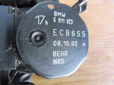 BMW Behr AC Air Conditioner Heater Actuator Left Cold Air Duct 17h 64116911823  E65 E66  745i 745Li 750i 750Li 760i 760Li3